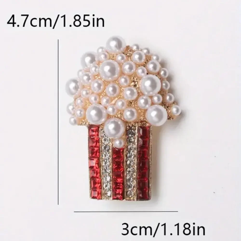 ✨🆕✨ Retro Creative Full Rhinestone Popcorn Brooch✨